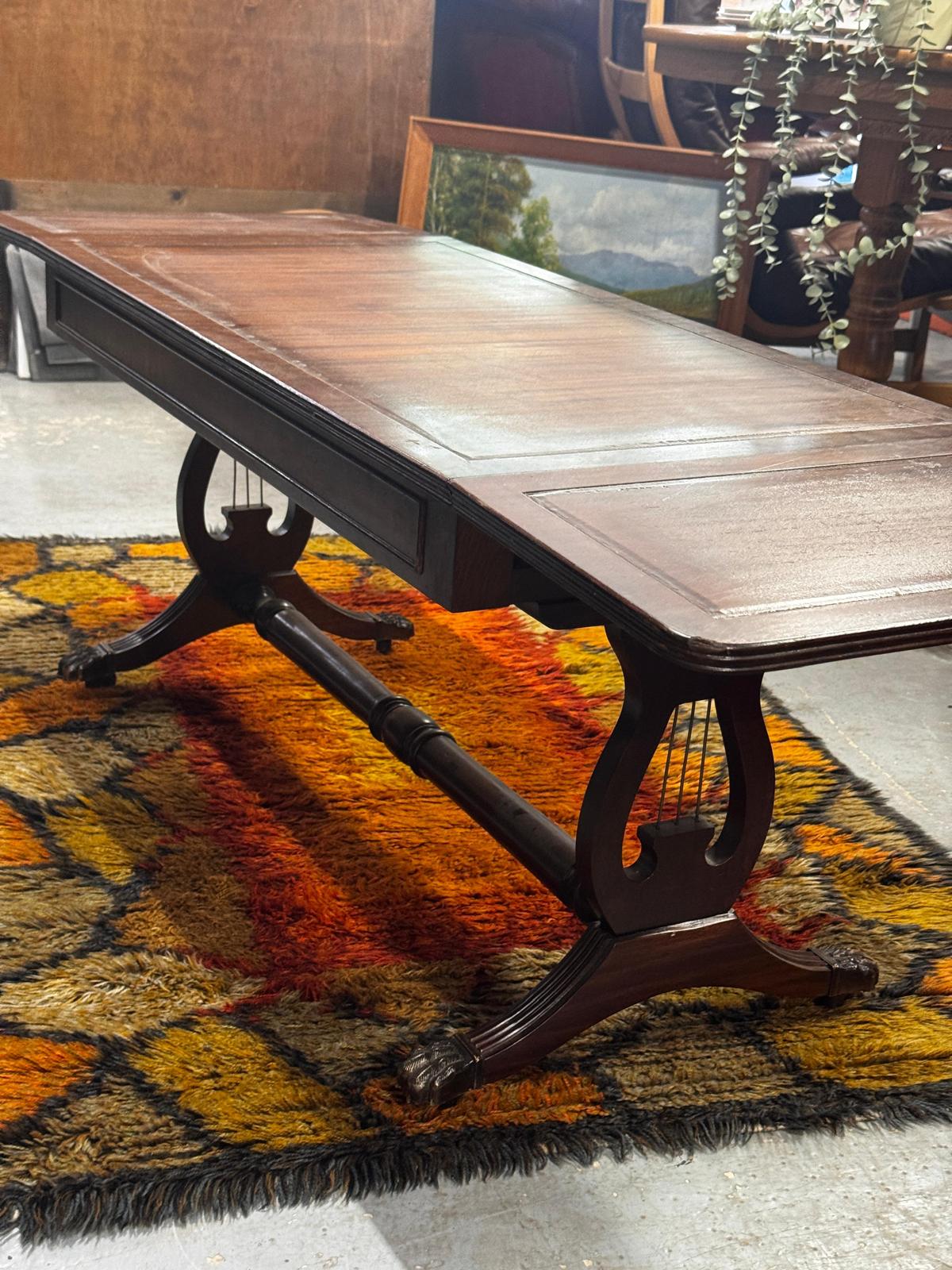 wood coffee table with drop leaf sides